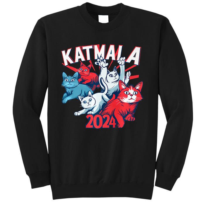 Kamala Harris Katmala Election Sneakers President Cat Lady Premium Tall Sweatshirt