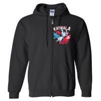 Kamala Harris Katmala Election Sneakers President Cat Lady Premium Full Zip Hoodie