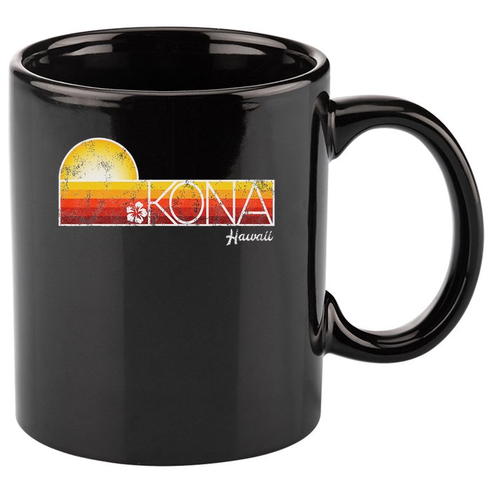 Kona Hawaii 11oz C Handle Ceramic Mug