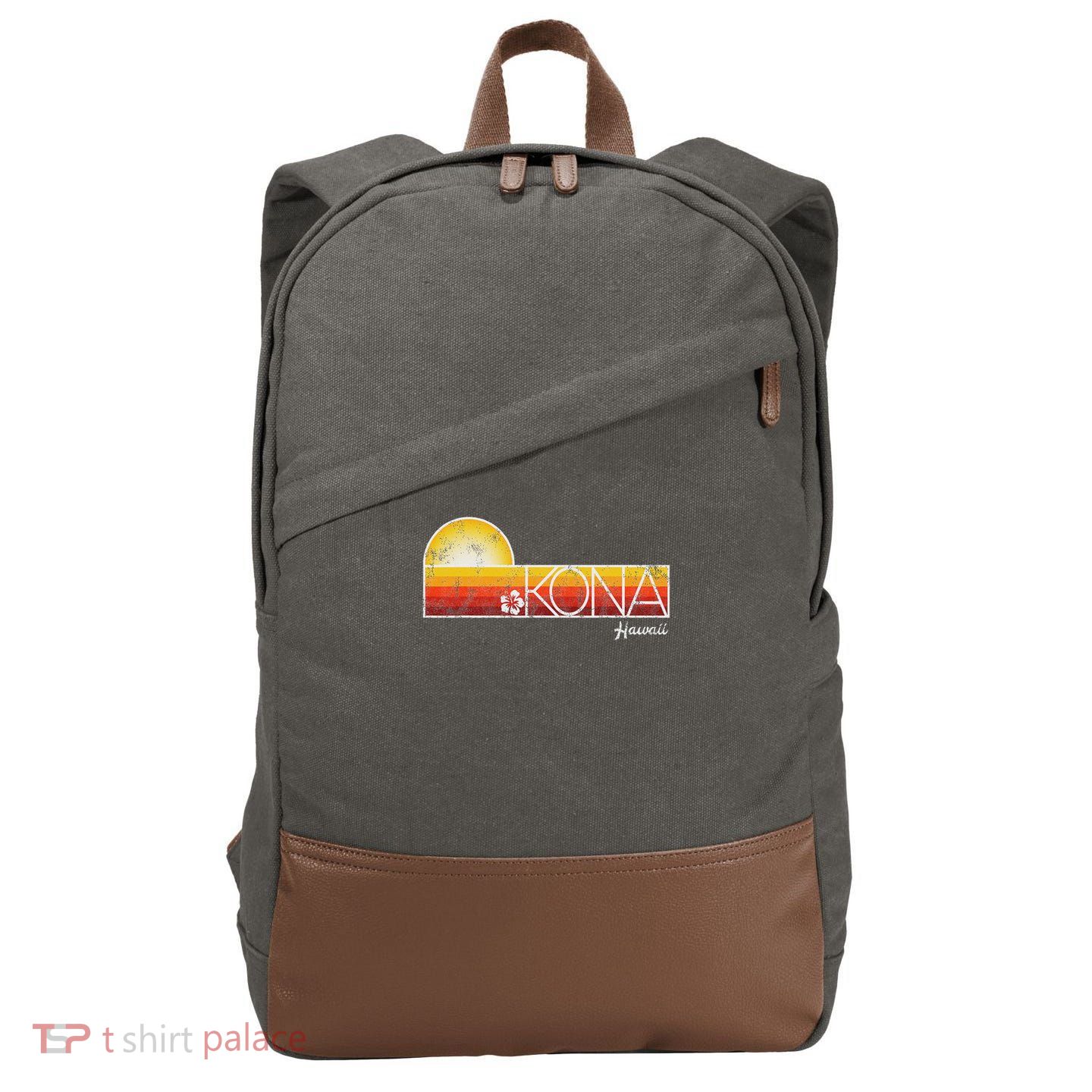 Kona Hawaii Cotton Canvas Backpack