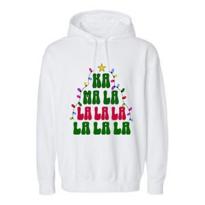 Kamala Harris Ka Ma La La La Christmas Tree Xmas Carol Garment-Dyed Fleece Hoodie