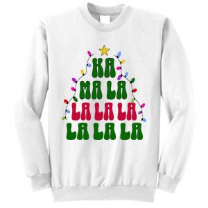 Kamala Harris Ka Ma La La La Christmas Tree Xmas Carol Sweatshirt