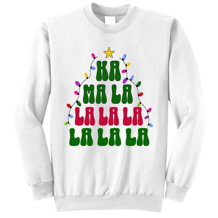 Kamala Harris Ka Ma La La La Christmas Tree Xmas Carol Sweatshirt