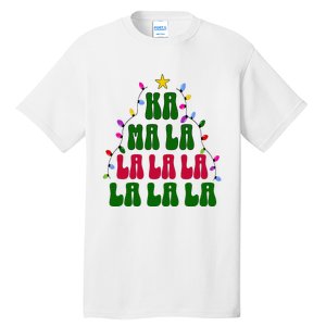 Kamala Harris Ka Ma La La La Christmas Tree Xmas Carol Tall T-Shirt