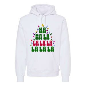 Kamala Harris Ka Ma La La La Christmas Tree Xmas Carol Premium Hoodie