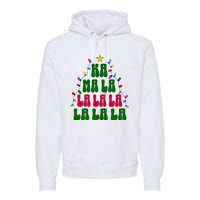 Kamala Harris Ka Ma La La La Christmas Tree Xmas Carol Premium Hoodie