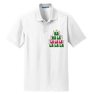 Kamala Harris Ka Ma La La La Christmas Tree Xmas Carol Dry Zone Grid Polo