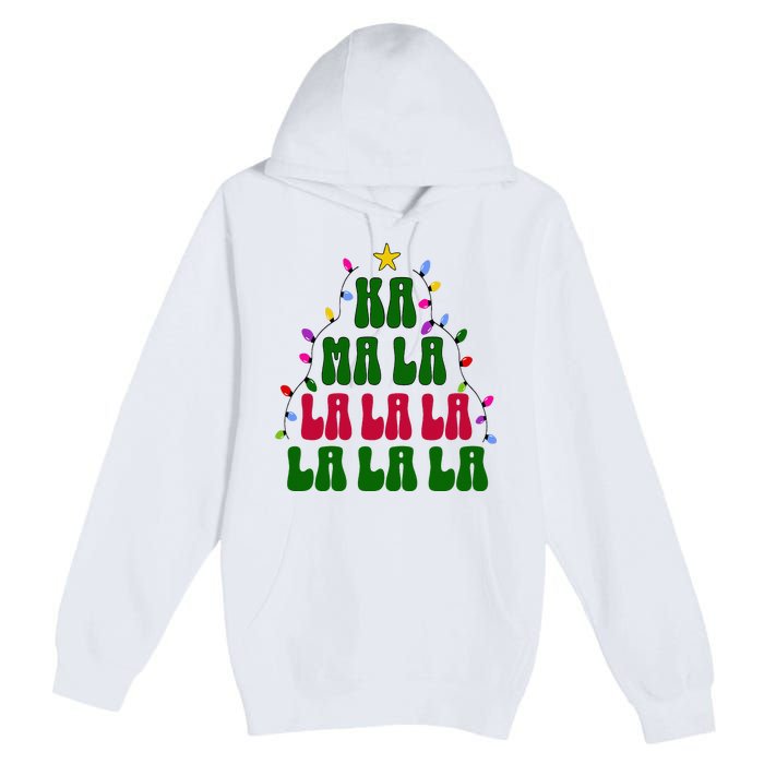 Kamala Harris Ka Ma La La La Christmas Tree Xmas Carol Premium Pullover Hoodie