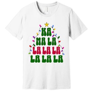 Kamala Harris Ka Ma La La La Christmas Tree Xmas Carol Premium T-Shirt