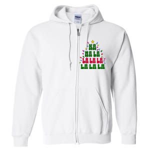 Kamala Harris Ka Ma La La La Christmas Tree Xmas Carol Full Zip Hoodie