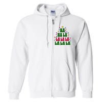 Kamala Harris Ka Ma La La La Christmas Tree Xmas Carol Full Zip Hoodie