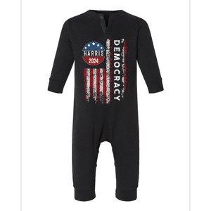 Kamala Harris Kamala 2024 Us Flag Democratic President Infant Fleece One Piece