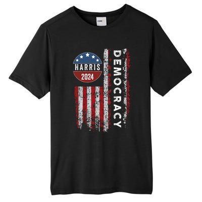 Kamala Harris Kamala 2024 Us Flag Democratic President Tall Fusion ChromaSoft Performance T-Shirt