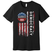 Kamala Harris Kamala 2024 Us Flag Democratic President Premium T-Shirt