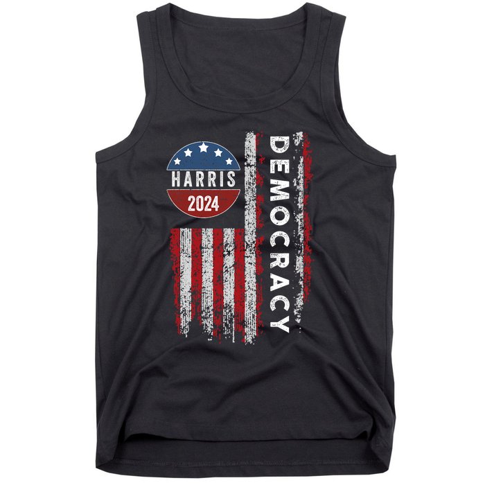 Kamala Harris Kamala 2024 Us Flag Democratic President Tank Top