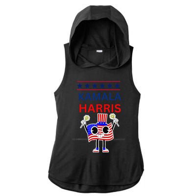 Kamala Harris Ladies PosiCharge Tri-Blend Wicking Draft Hoodie Tank