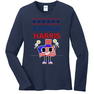 Kamala Harris Ladies Long Sleeve Shirt