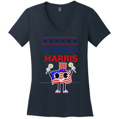 Kamala Harris Women's V-Neck T-Shirt