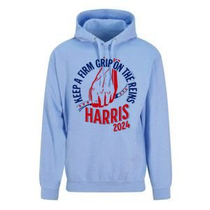 Kamala Harris Keep A Firm Grip On The Reins 2024 Us Election Unisex Surf Hoodie