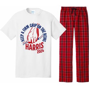 Kamala Harris Keep A Firm Grip On The Reins 2024 Us Election Pajama Set