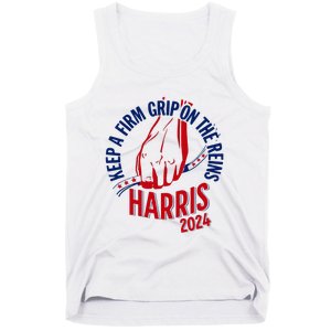 Kamala Harris Keep A Firm Grip On The Reins 2024 Us Election Tank Top