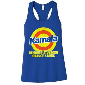 Kamala Harris Kamala Removes Stubborn Orange Stains Cute Gift Women's Racerback Tank