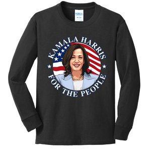 Kamala Harris Kids Long Sleeve Shirt