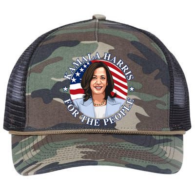 Kamala Harris Retro Rope Trucker Hat Cap