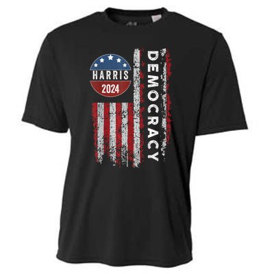 Kamala Harris Kamala 2024 Us Flag Democratic President Cooling Performance Crew T-Shirt