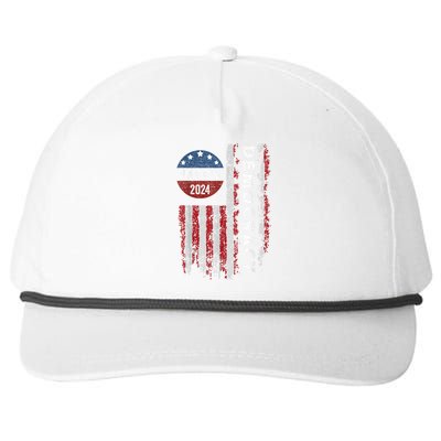 Kamala Harris Kamala 2024 Us Flag Democratic President Snapback Five-Panel Rope Hat