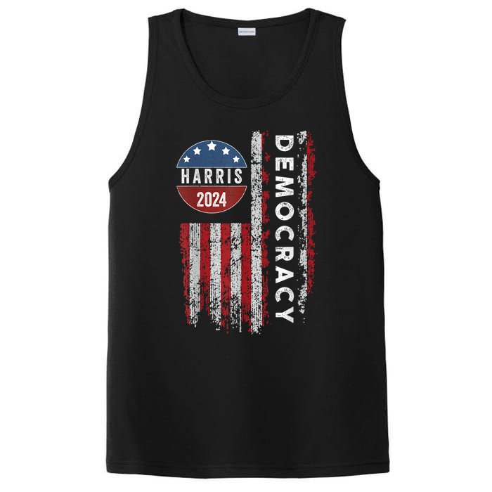 Kamala Harris Kamala 2024 Us Flag Democratic President PosiCharge Competitor Tank