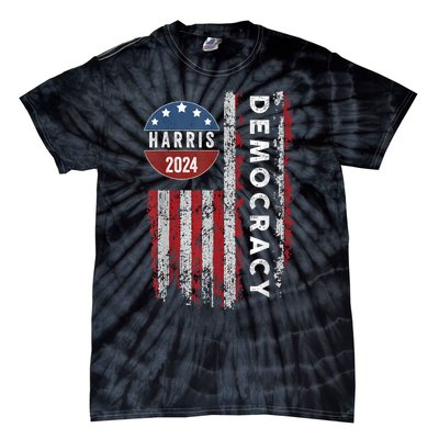 Kamala Harris Kamala 2024 Us Flag Democratic President Tie-Dye T-Shirt