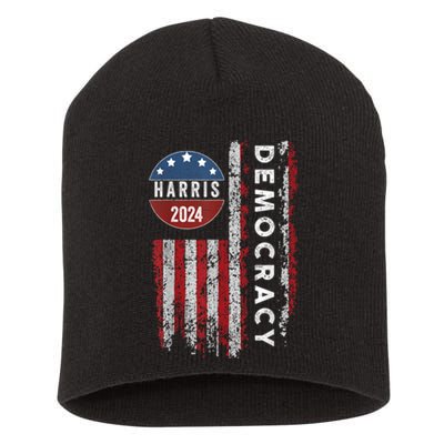 Kamala Harris Kamala 2024 Us Flag Democratic President Short Acrylic Beanie