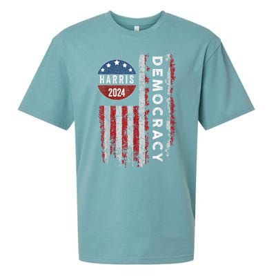 Kamala Harris Kamala 2024 Us Flag Democratic President Sueded Cloud Jersey T-Shirt