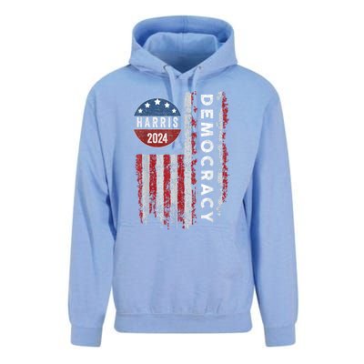 Kamala Harris Kamala 2024 Us Flag Democratic President Unisex Surf Hoodie