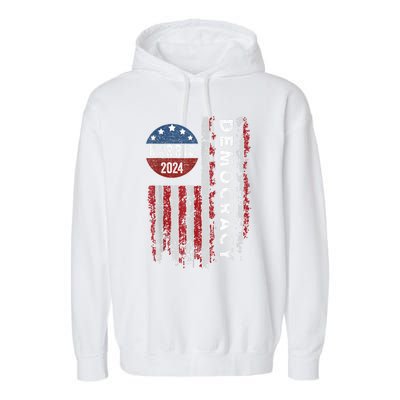 Kamala Harris Kamala 2024 Us Flag Democratic President Garment-Dyed Fleece Hoodie