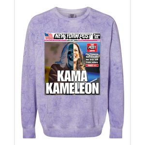 Kamala Harris Kama Kameleon Colorblast Crewneck Sweatshirt