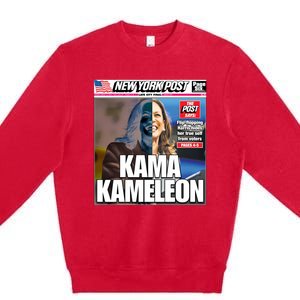 Kamala Harris Kama Kameleon Premium Crewneck Sweatshirt