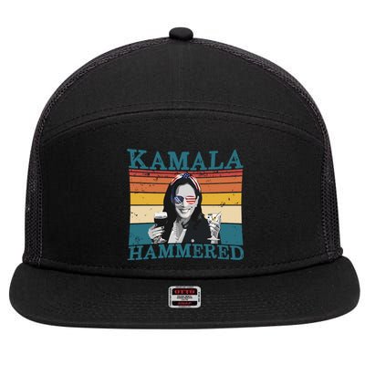 Kamala Hammered 7 Panel Mesh Trucker Snapback Hat