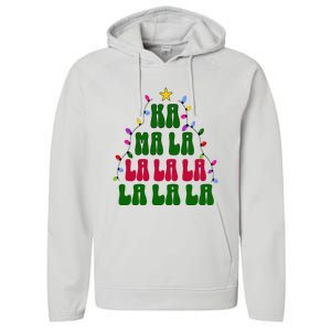 Kamala Harris Ka Ma La La La Christmas Tree Xmas Carol Performance Fleece Hoodie