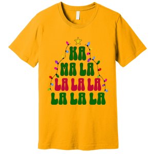 Kamala Harris Ka Ma La La La Christmas Tree Xmas Carol Premium T-Shirt