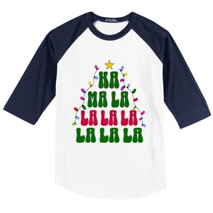 Kamala Harris Ka Ma La La La Christmas Tree Xmas Carol Baseball Sleeve Shirt