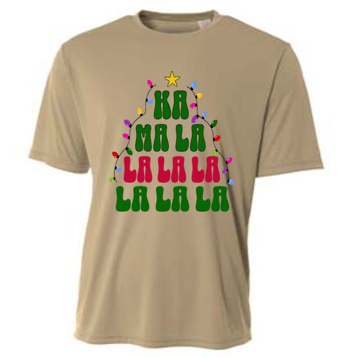 Kamala Harris Ka Ma La La La Christmas Tree Xmas Carol Cooling Performance Crew T-Shirt