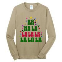 Kamala Harris Ka Ma La La La Christmas Tree Xmas Carol Tall Long Sleeve T-Shirt