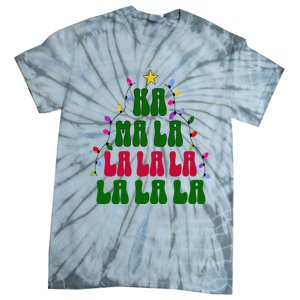 Kamala Harris Ka Ma La La La Christmas Tree Xmas Carol Tie-Dye T-Shirt