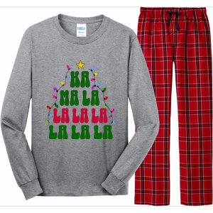 Kamala Harris Ka Ma La La La Christmas Tree Xmas Carol Long Sleeve Pajama Set