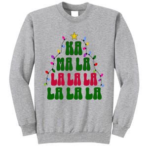 Kamala Harris Ka Ma La La La Christmas Tree Xmas Carol Tall Sweatshirt