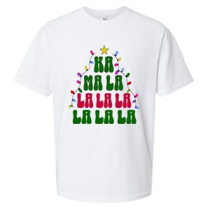 Kamala Harris Ka Ma La La La Christmas Tree Xmas Carol Sueded Cloud Jersey T-Shirt