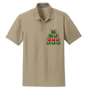 Kamala Harris Ka Ma La La La Christmas Tree Xmas Carol Dry Zone Grid Polo