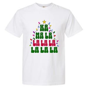 Kamala Harris Ka Ma La La La Christmas Tree Xmas Carol Garment-Dyed Heavyweight T-Shirt